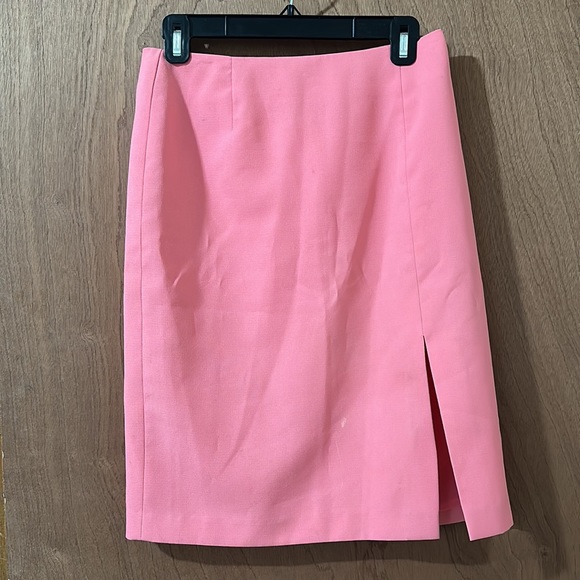 Size 6 Coral Pink Jacket and Skirt Suit by Christine V - Picture 6 of 7